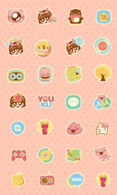 babydudu GOLauncher EX Theme android App screenshot 1